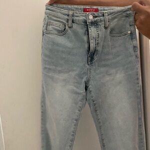 Guess ultra high rise straight jeans